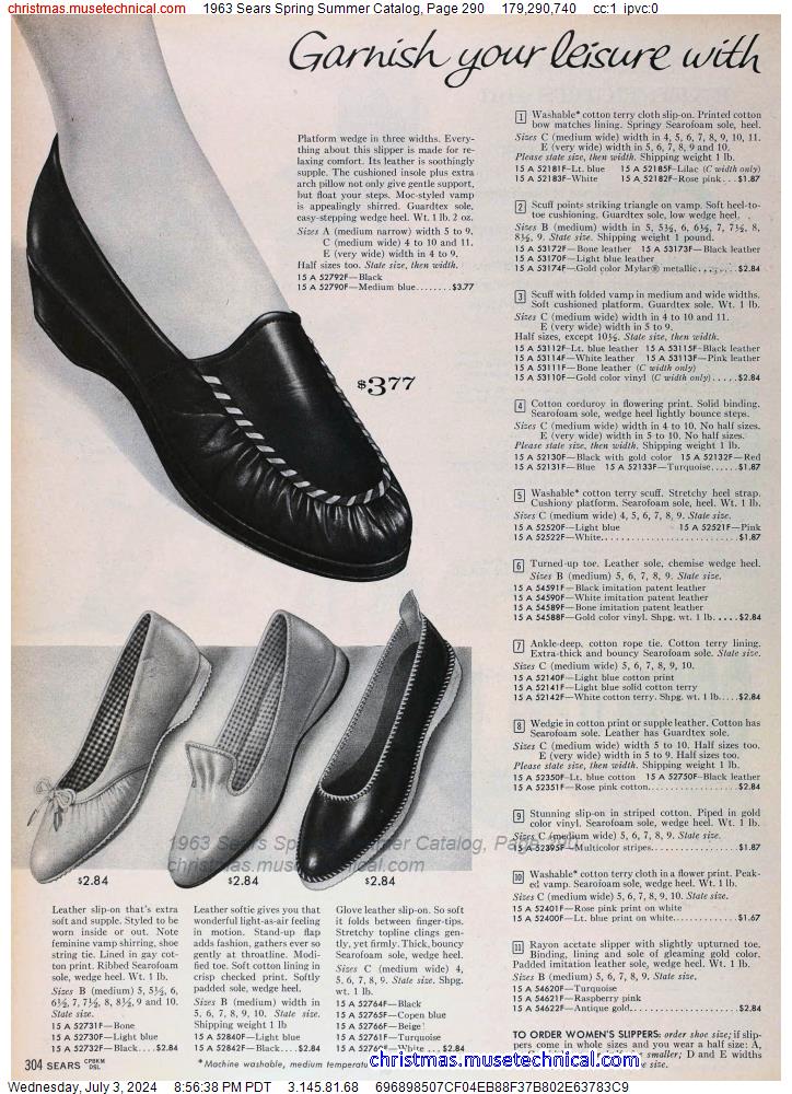 1963 Sears Spring Summer Catalog, Page 290