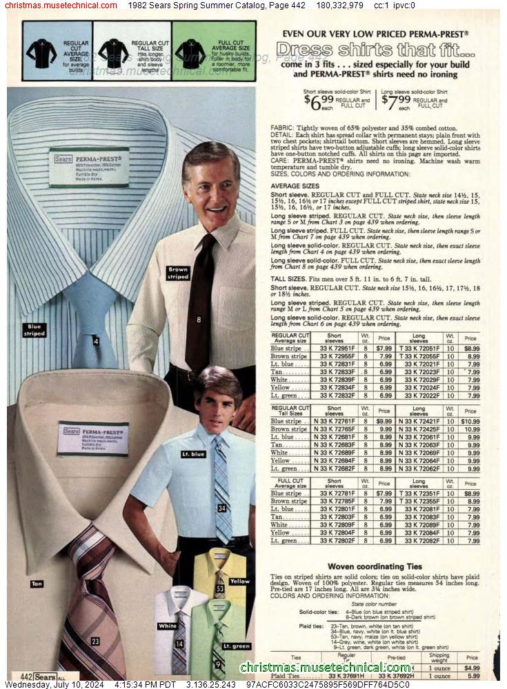 1982 Sears Spring Summer Catalog, Page 442