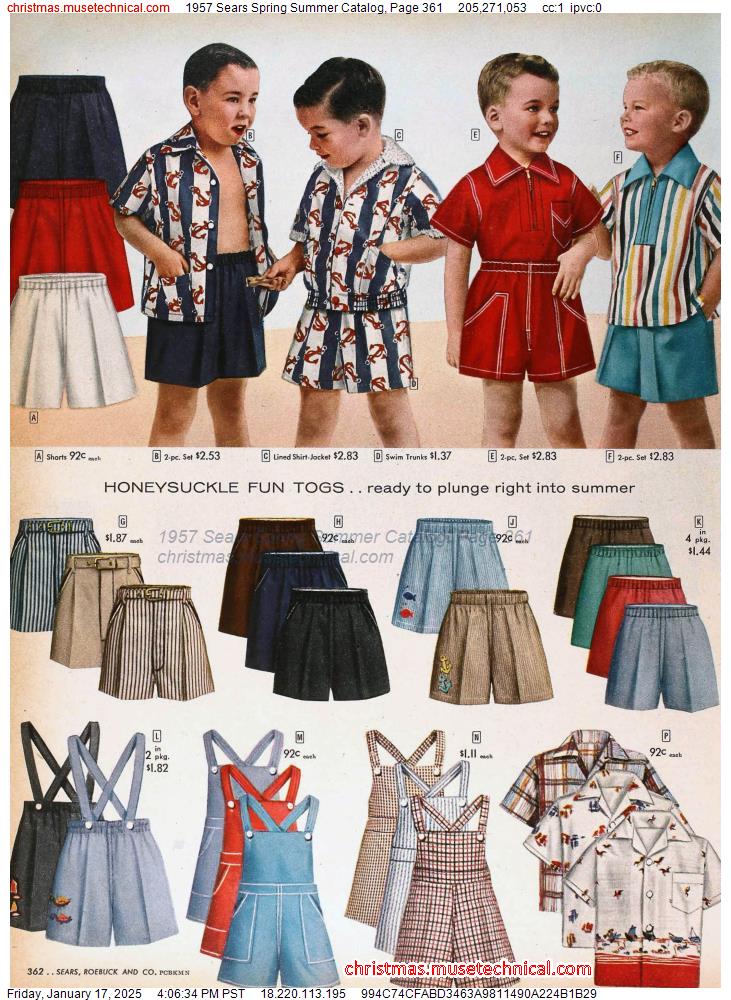 1957 Sears Spring Summer Catalog, Page 361