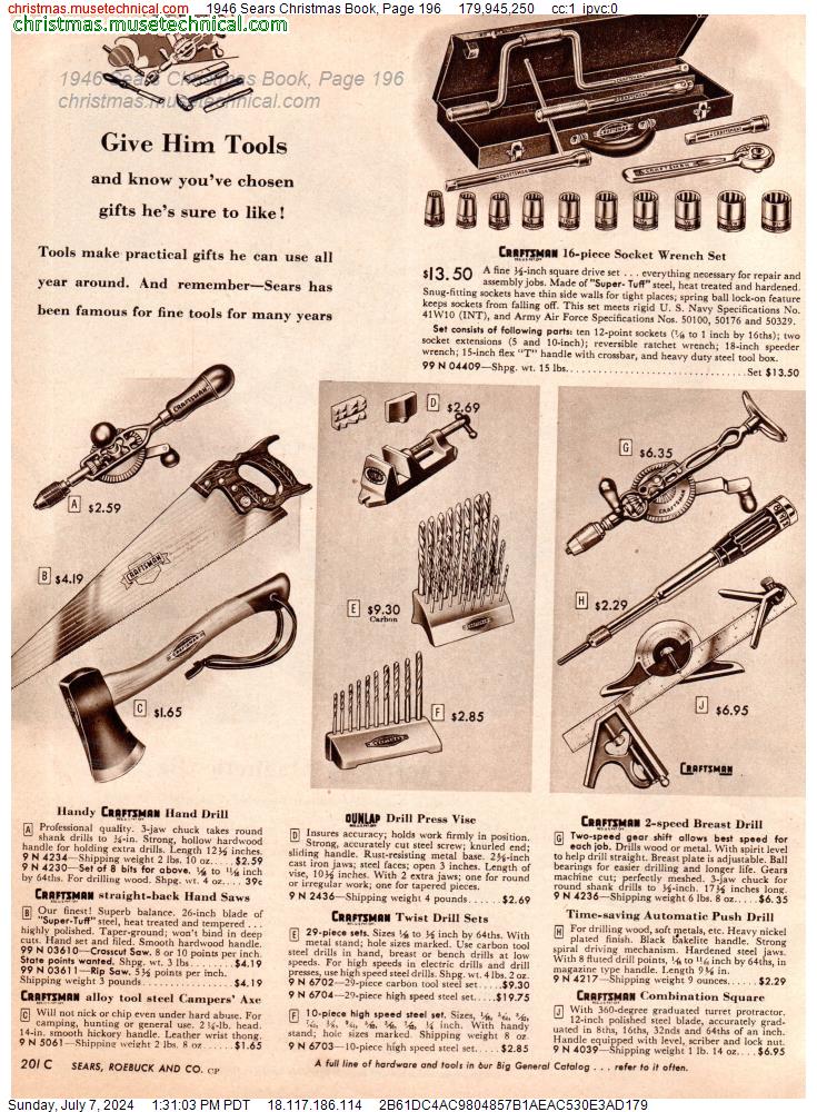 1946 Sears Christmas Book, Page 196