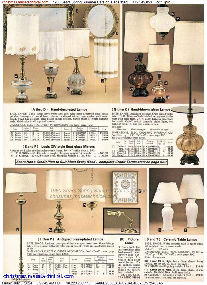 1980 Sears Spring Summer Catalog, Page 1262
