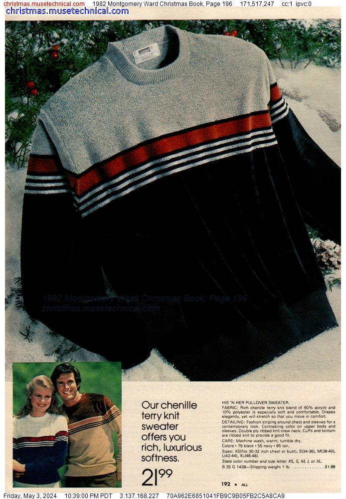 1982 Montgomery Ward Christmas Book, Page 196