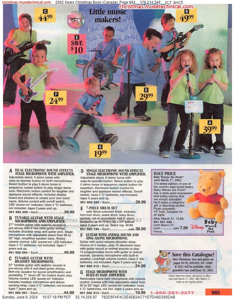 2002 Sears Christmas Book (Canada), Page 993