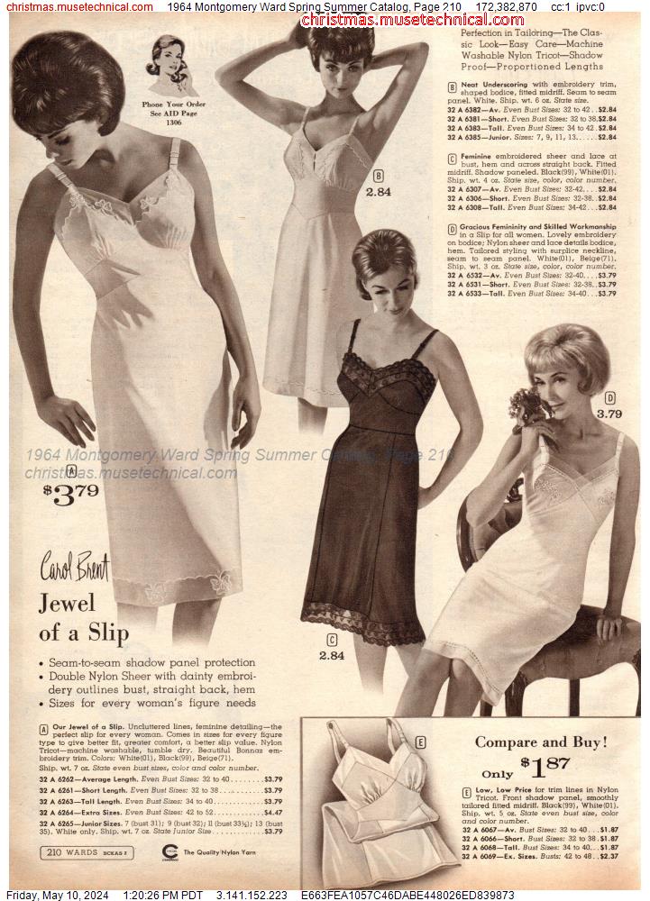 1964 Montgomery Ward Spring Summer Catalog, Page 210