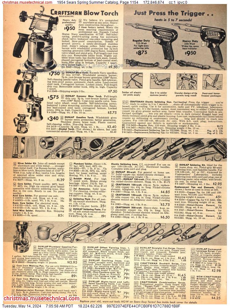 1954 Sears Spring Summer Catalog, Page 1154