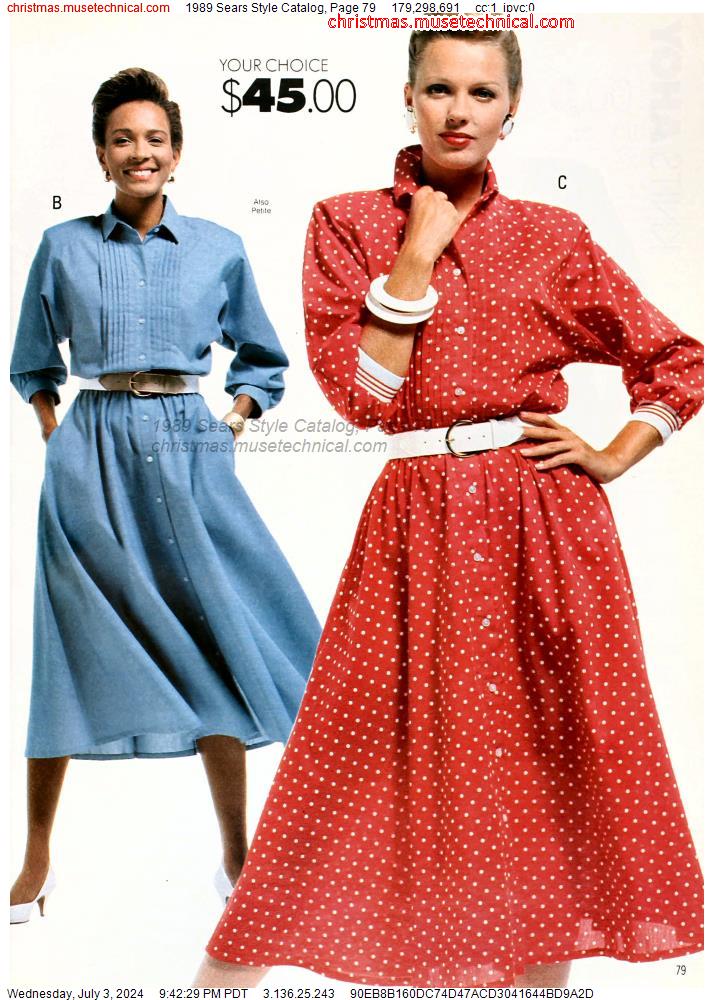 1989 Sears Style Catalog, Page 79