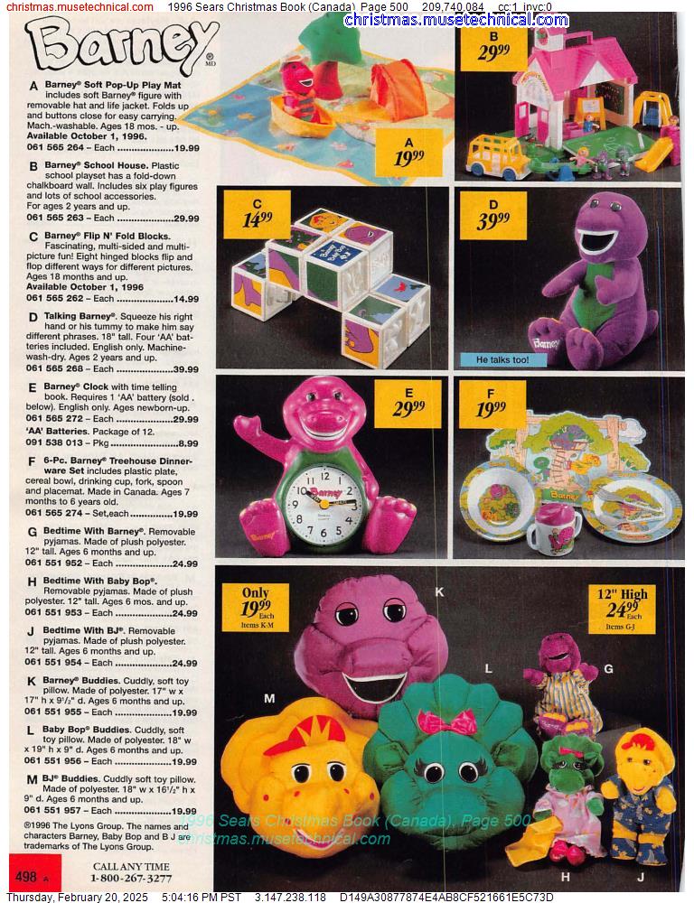 1996 Sears Christmas Book (Canada), Page 500