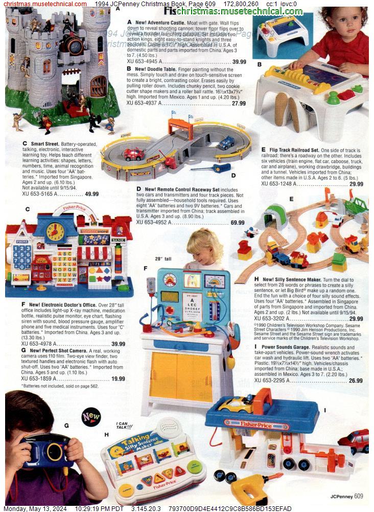 1994 JCPenney Christmas Book, Page 609