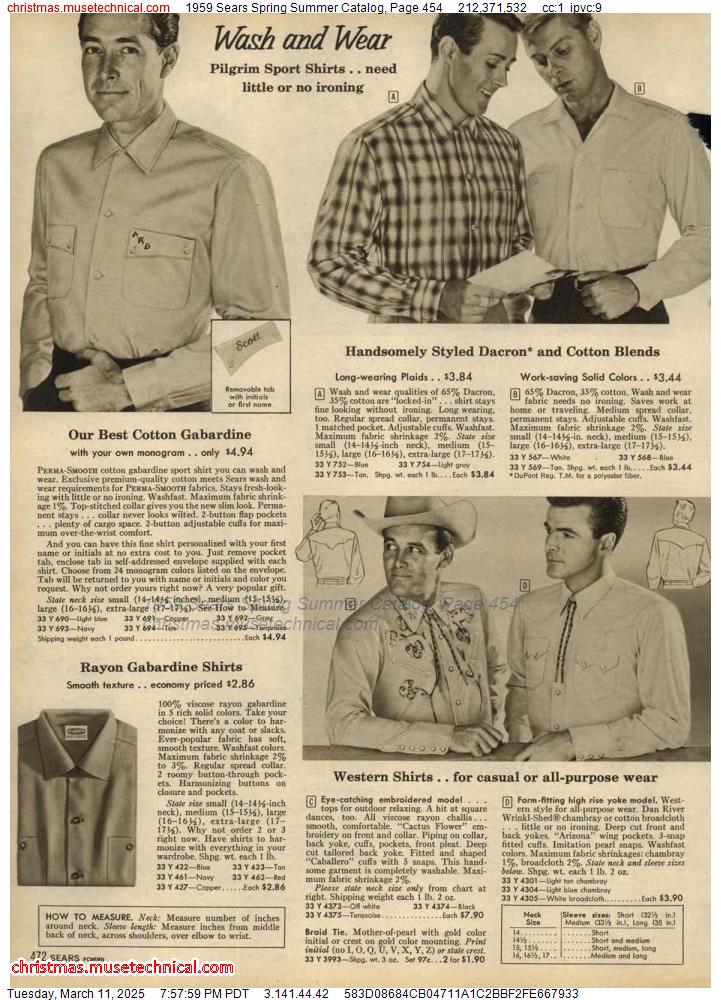 1959 Sears Spring Summer Catalog, Page 454