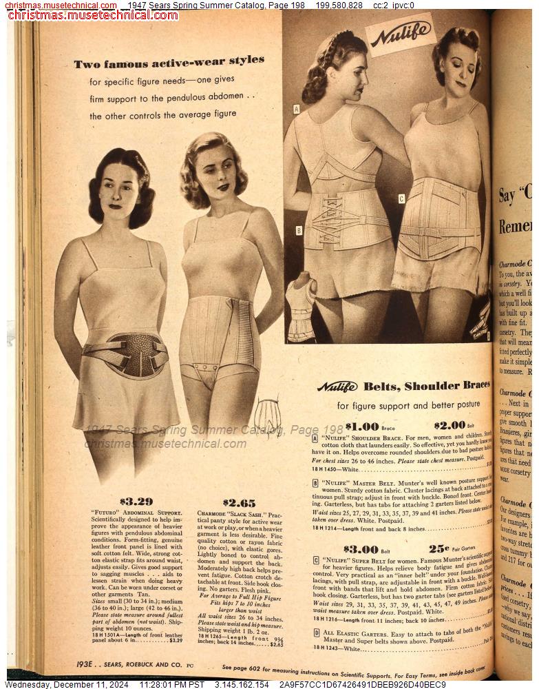 1947 Sears Spring Summer Catalog, Page 198