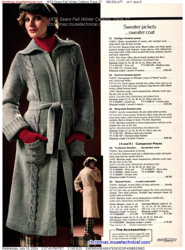 1978 Sears Fall Winter Catalog, Page 37
