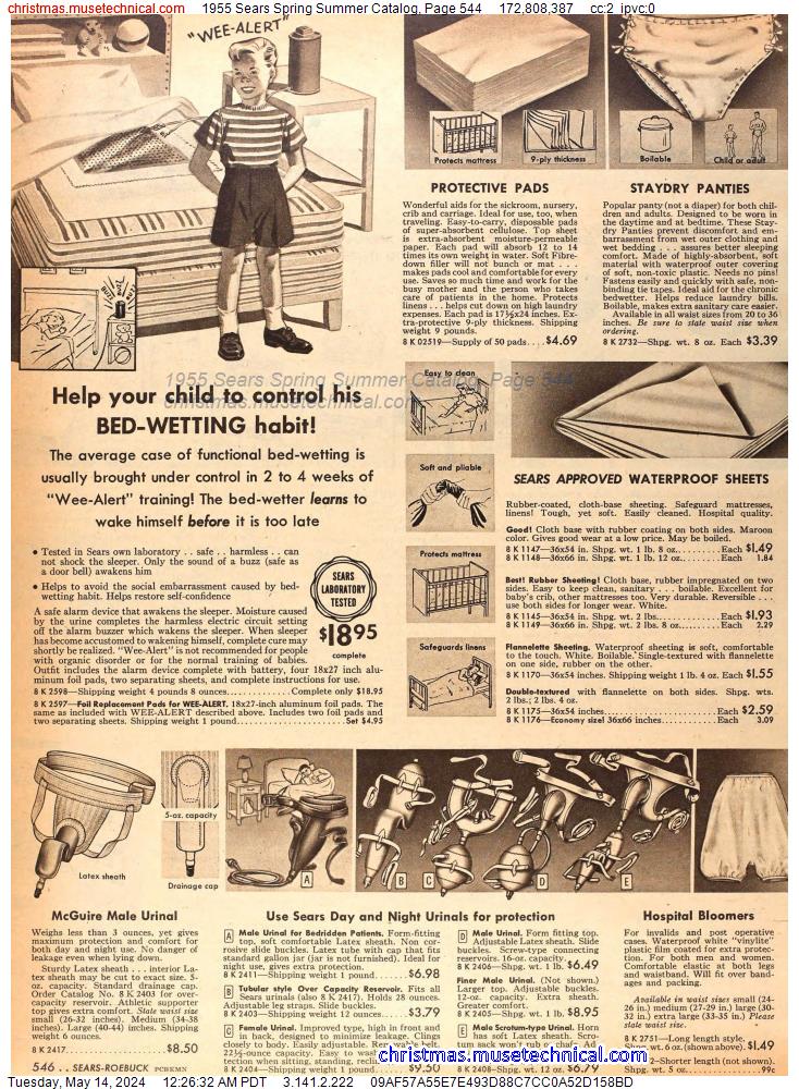 1955 Sears Spring Summer Catalog, Page 544