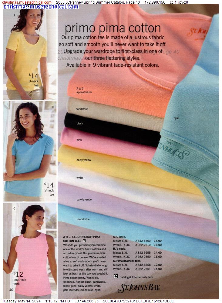 2005 JCPenney Spring Summer Catalog, Page 40