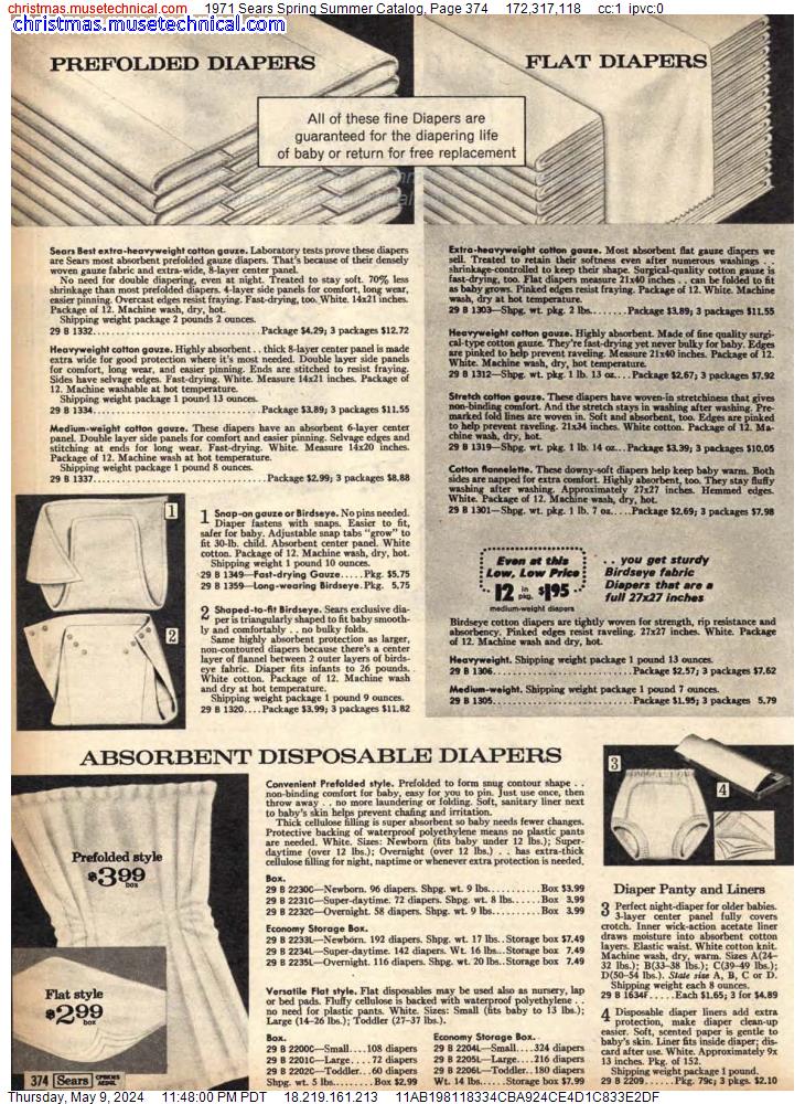 1971 Sears Spring Summer Catalog, Page 374