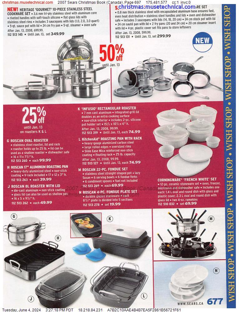 2007 Sears Christmas Book (Canada), Page 697