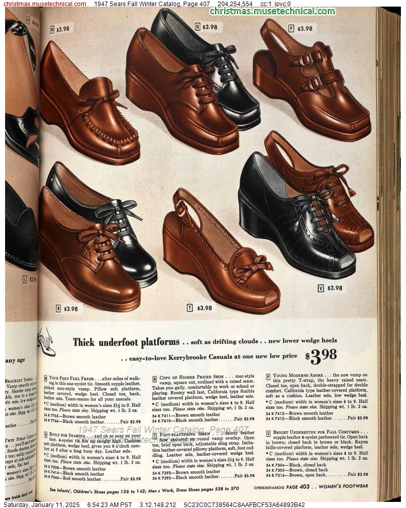 1947 Sears Fall Winter Catalog, Page 407