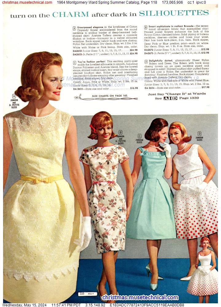 1964 Montgomery Ward Spring Summer Catalog, Page 118