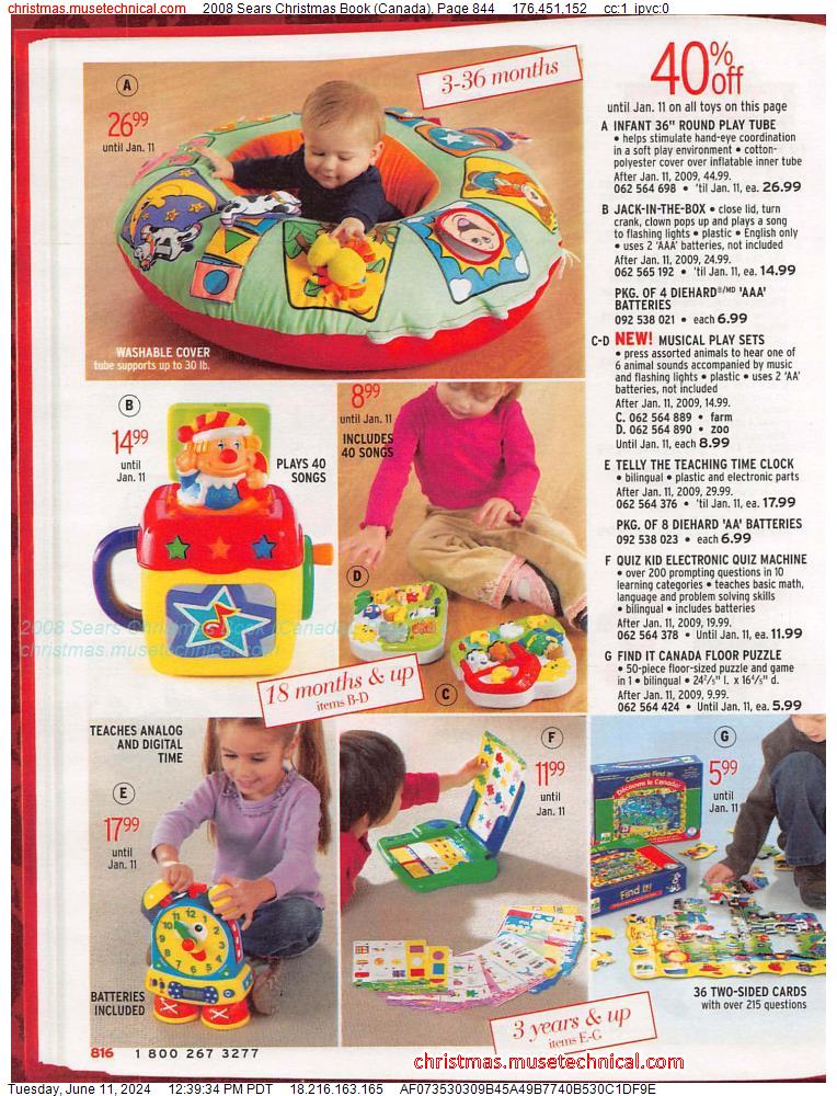 2008 Sears Christmas Book (Canada), Page 844