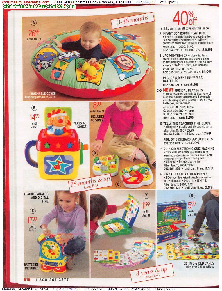 2008 Sears Christmas Book (Canada), Page 844