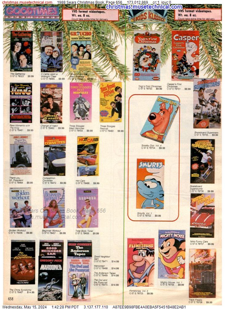 1988 Sears Christmas Book, Page 656