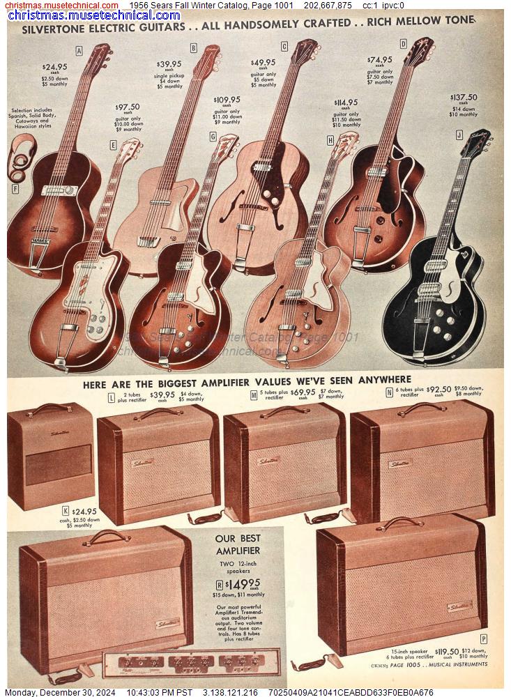 1956 Sears Fall Winter Catalog, Page 1001