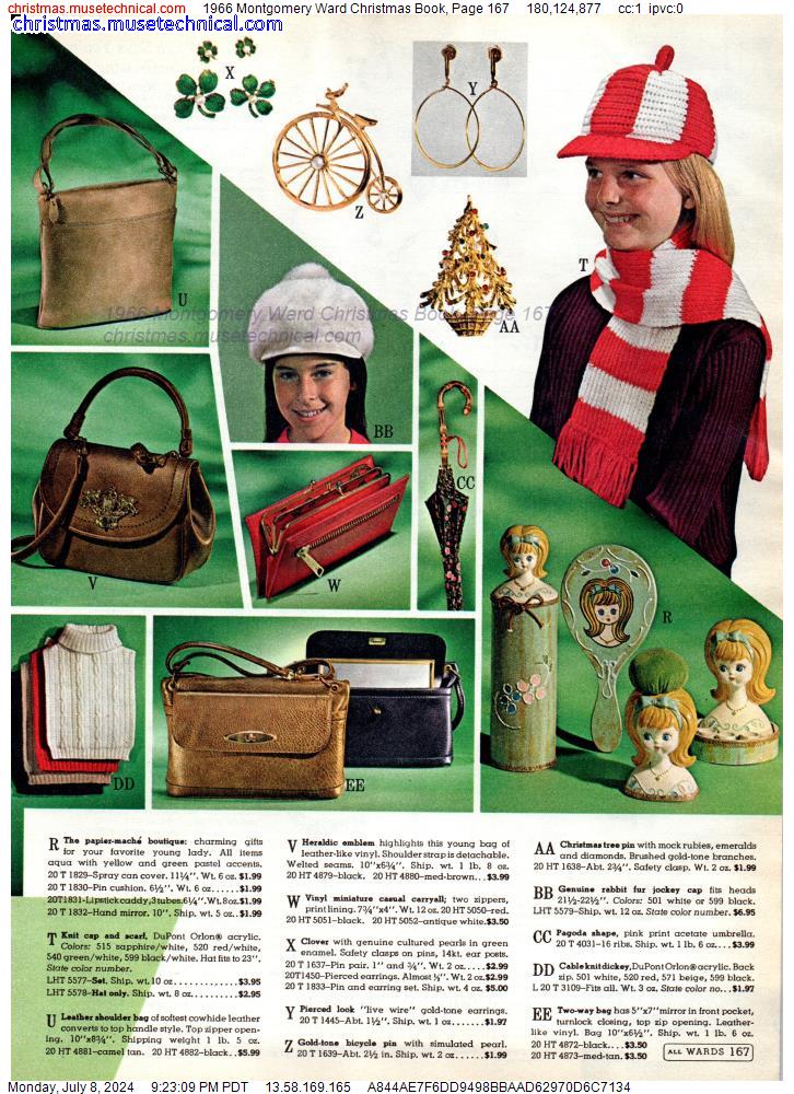 1966 Montgomery Ward Christmas Book, Page 167