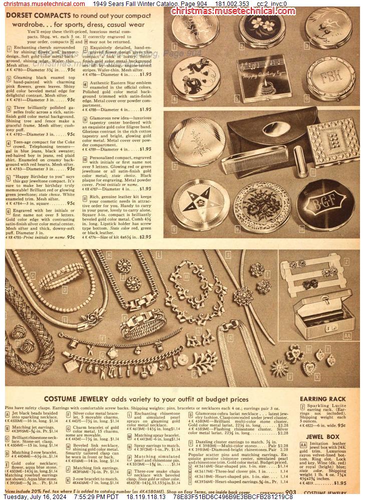 1949 Sears Fall Winter Catalog, Page 904