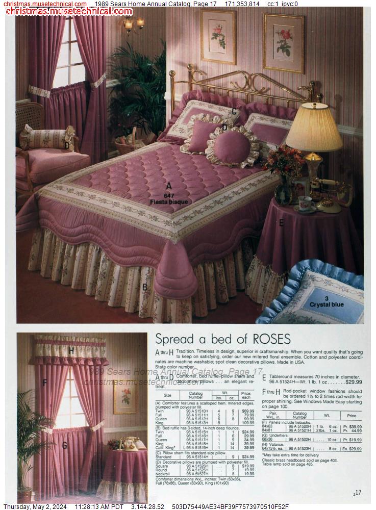 1989 Sears Home Annual Catalog, Page 17