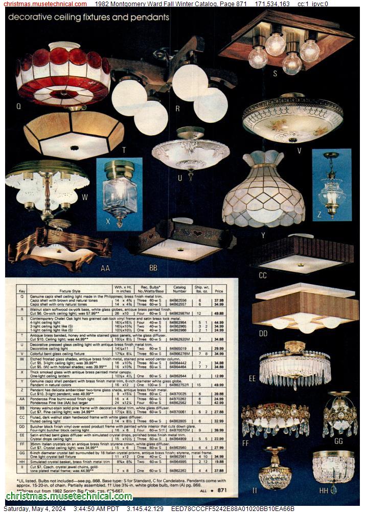 1982 Montgomery Ward Fall Winter Catalog, Page 871