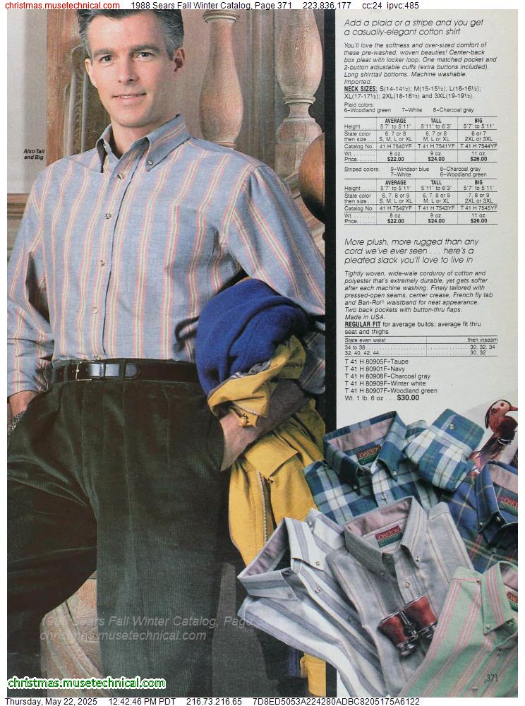 1988 Sears Fall Winter Catalog, Page 371