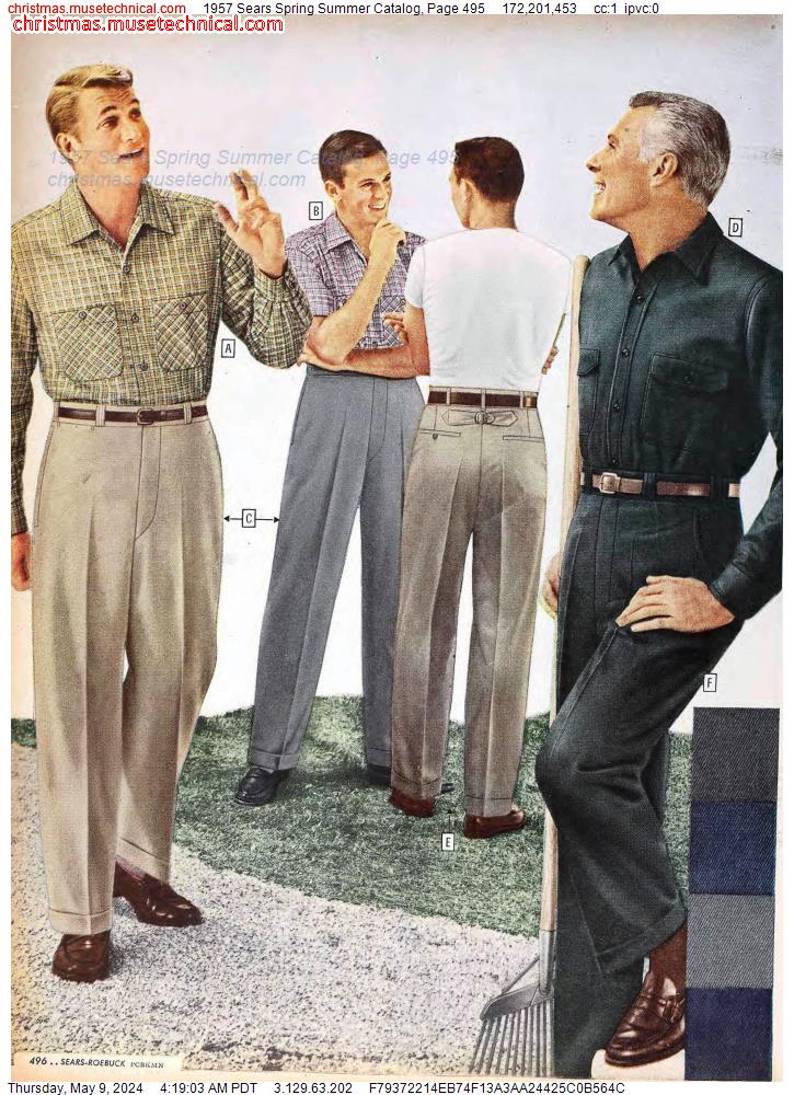 1957 Sears Spring Summer Catalog, Page 495
