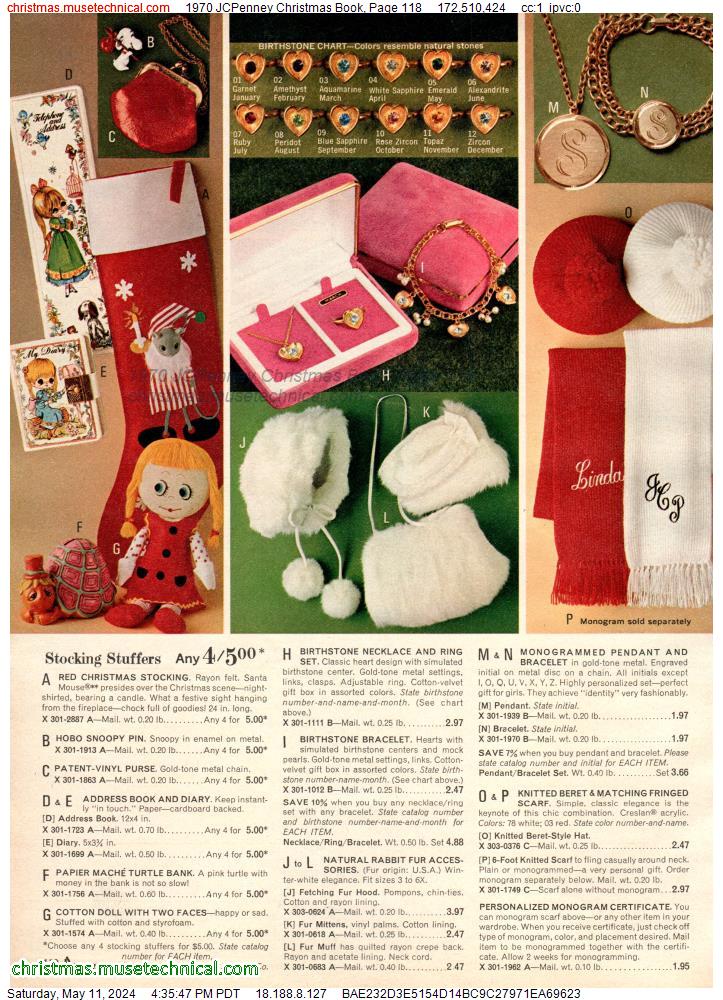 1970 JCPenney Christmas Book, Page 118