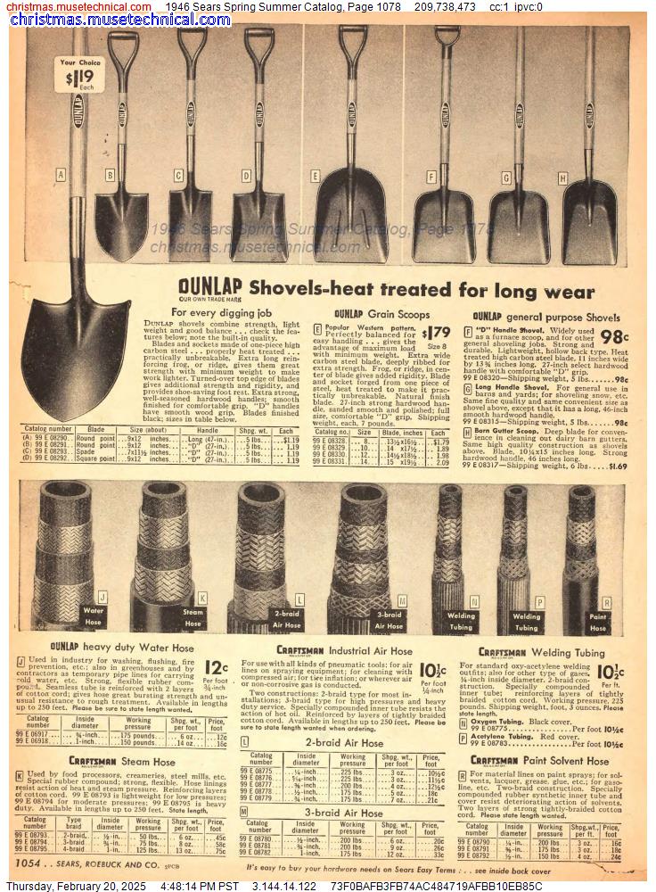 1946 Sears Spring Summer Catalog, Page 1078