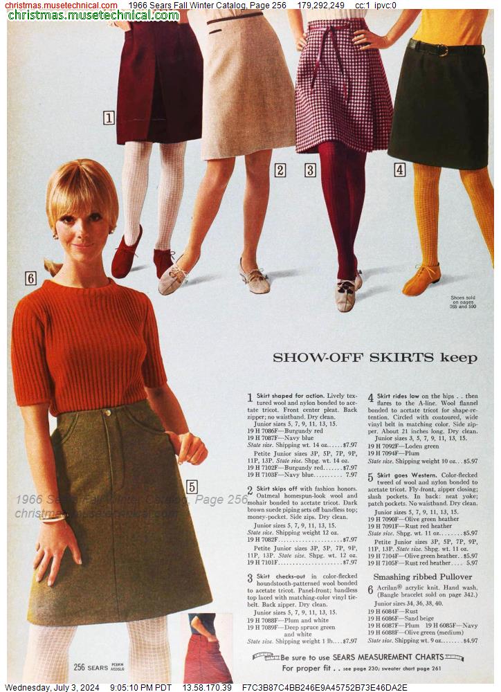1966 Sears Fall Winter Catalog, Page 256