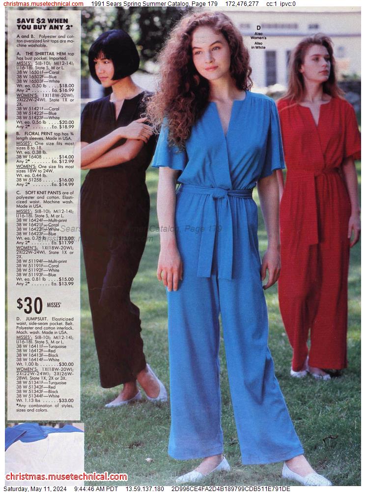 1991 Sears Spring Summer Catalog, Page 179