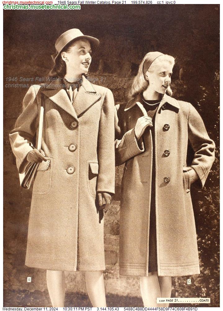 1946 Sears Fall Winter Catalog, Page 21