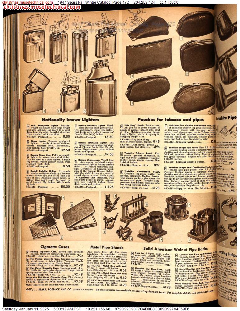 1947 Sears Fall Winter Catalog, Page 472