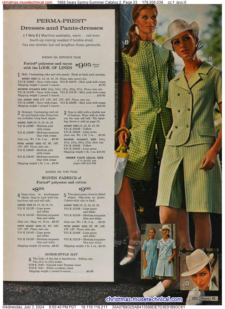 1968 Sears Spring Summer Catalog 2, Page 33