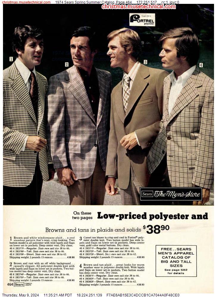 1974 Sears Spring Summer Catalog, Page 464