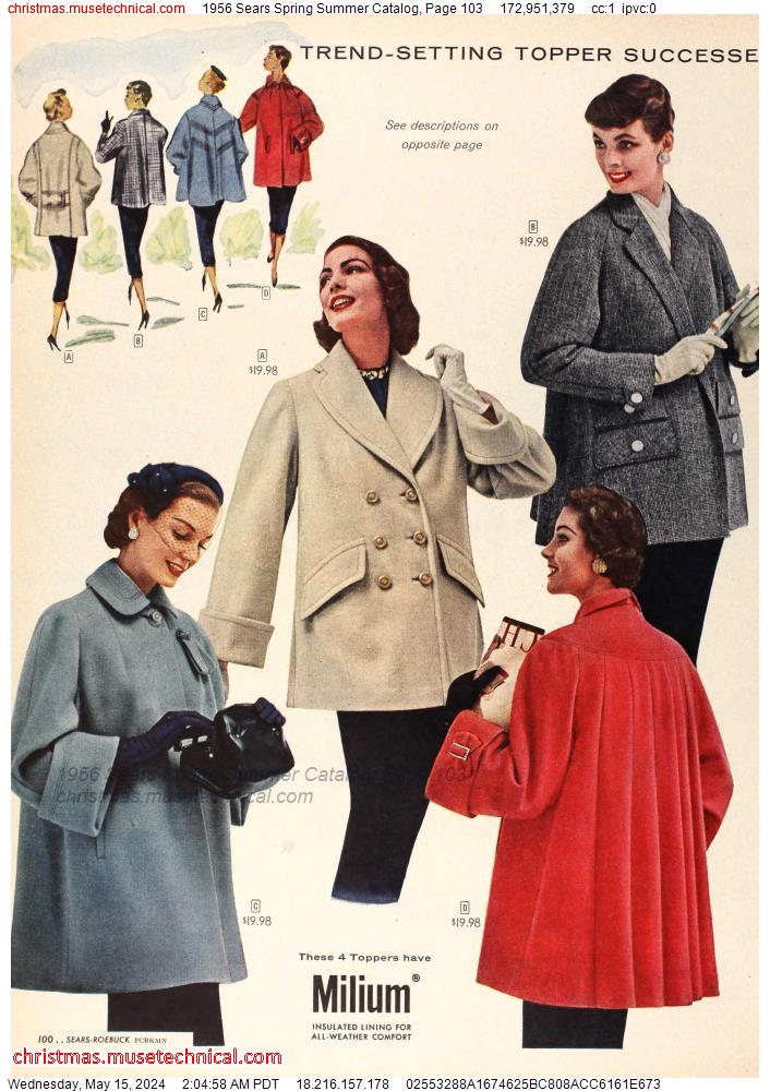 1956 Sears Spring Summer Catalog, Page 103