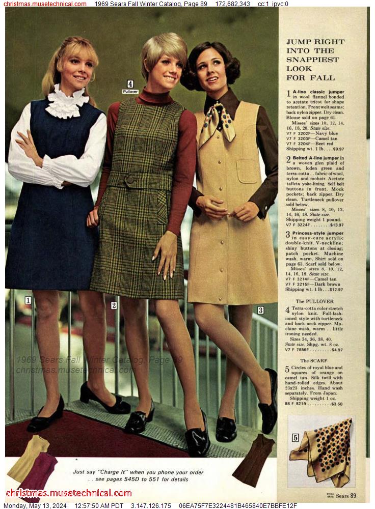 1969 Sears Fall Winter Catalog, Page 89
