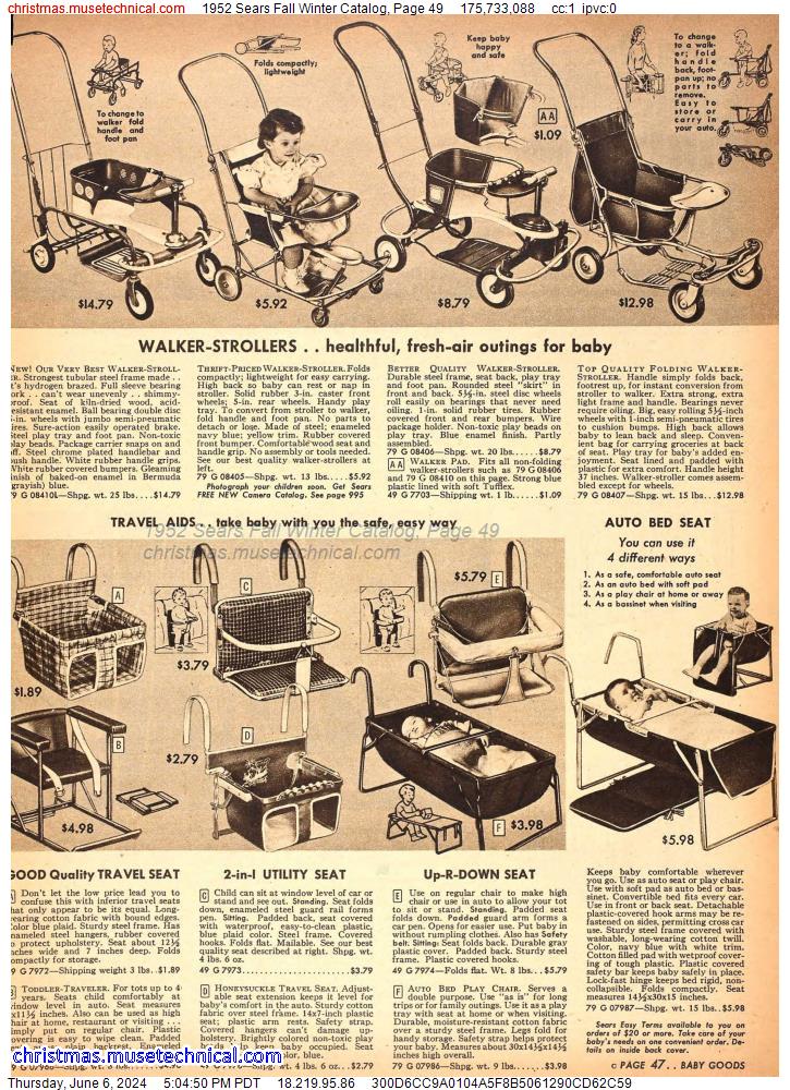 1952 Sears Fall Winter Catalog, Page 49
