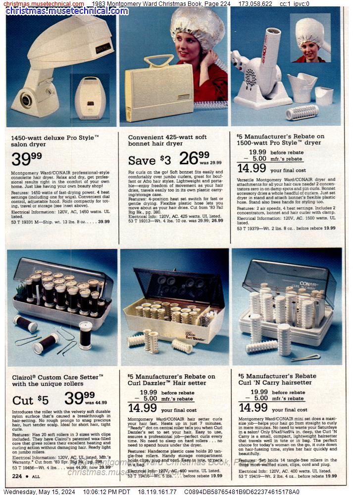 1983 Montgomery Ward Christmas Book, Page 224