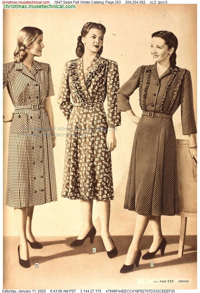 1947 Sears Fall Winter Catalog, Page 253