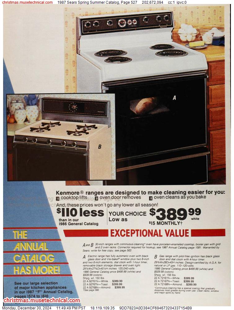 1987 Sears Spring Summer Catalog, Page 527