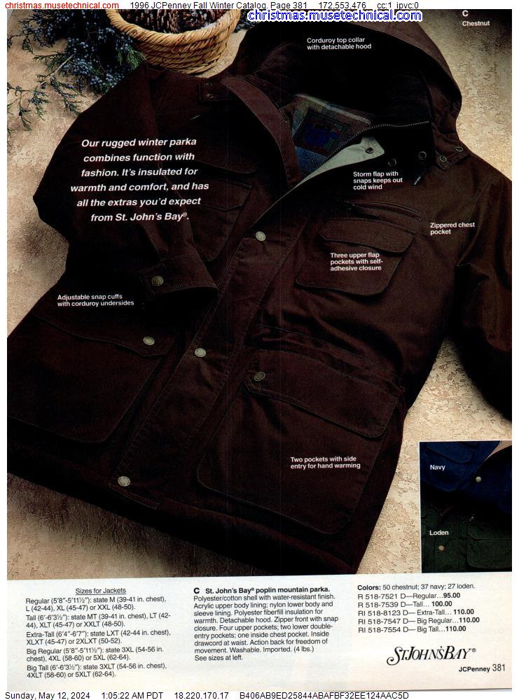 1996 JCPenney Fall Winter Catalog, Page 381