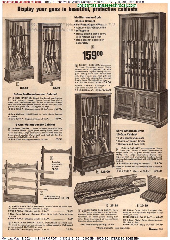 1969 JCPenney Fall Winter Catalog, Page 713