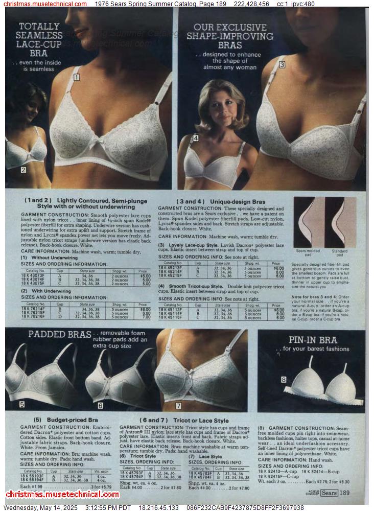 1976 Sears Spring Summer Catalog, Page 189