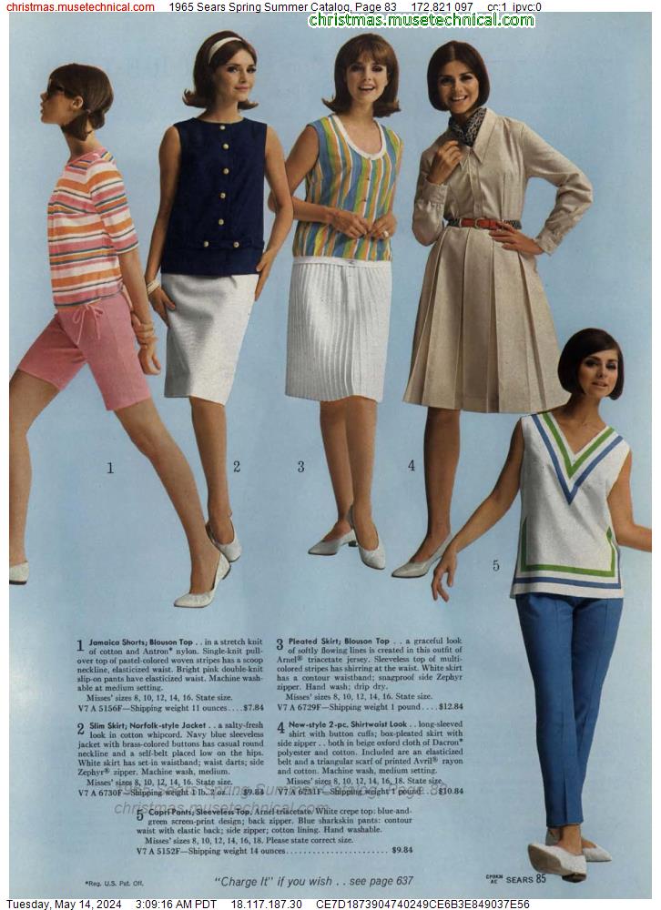 1965 Sears Spring Summer Catalog, Page 83