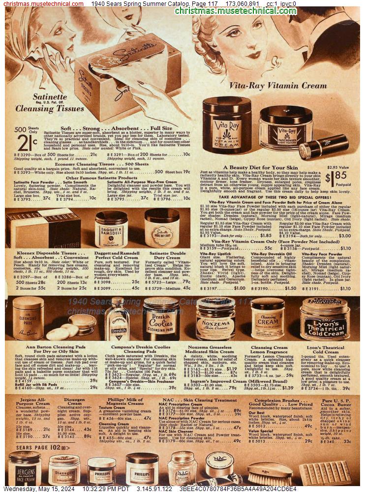1940 Sears Spring Summer Catalog, Page 117